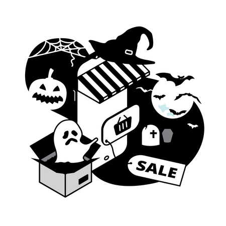 Halloween sale  Illustration