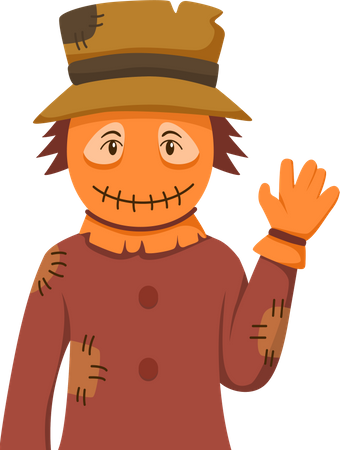 Halloween Scarecrow  Illustration