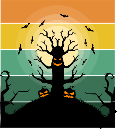 Halloween Scary Illustration