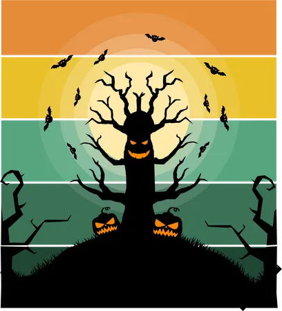 Halloween Scary Illustration