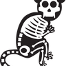 illustration for halloween monkey
