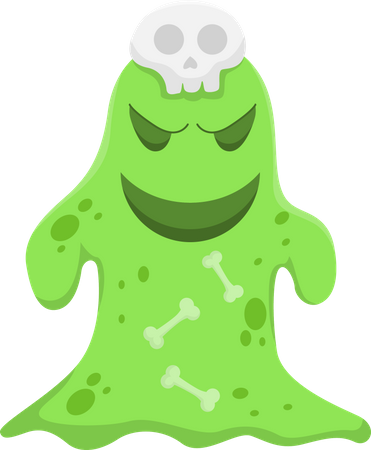 Halloween Slime  Illustration