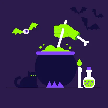 Halloween-Trank  Illustration