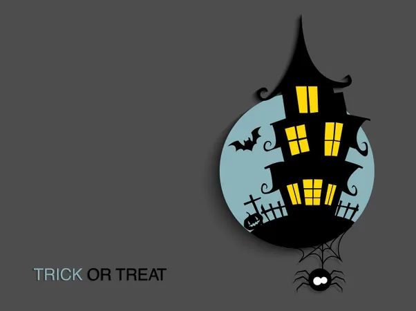 Halloween - trick or treat  Illustration