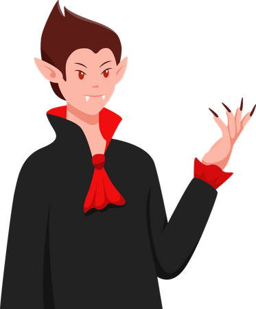 Vampiro do Dia das Bruxas  Ilustração