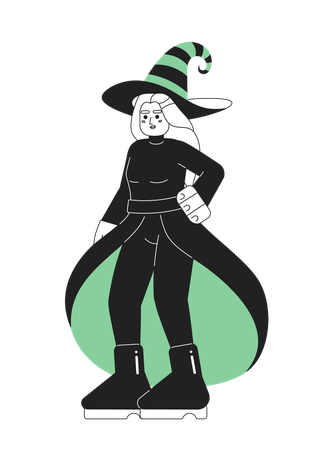 Halloween wicked witch  Illustration