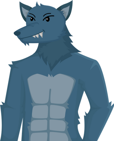 Halloween Wolf  Illustration