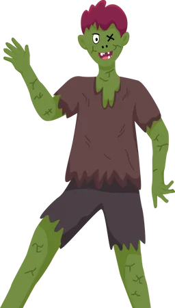 Zombie de halloween  Ilustración