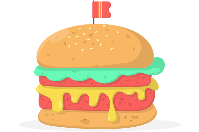 Hamburger  イラスト