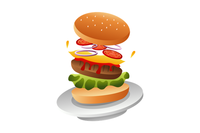 Burger  Illustration