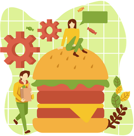 Hamburger Illustration