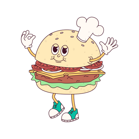 Hamburger Chef Illustration