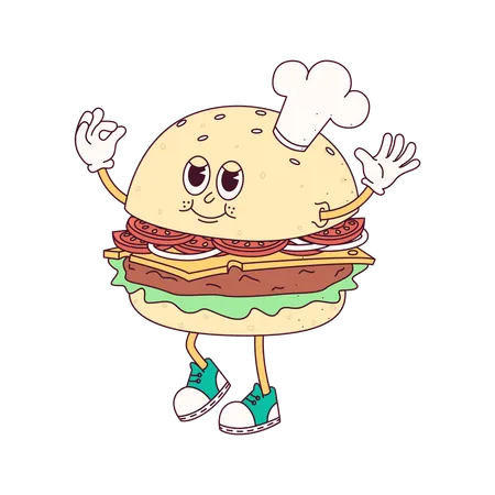 Hamburger Chef Illustration