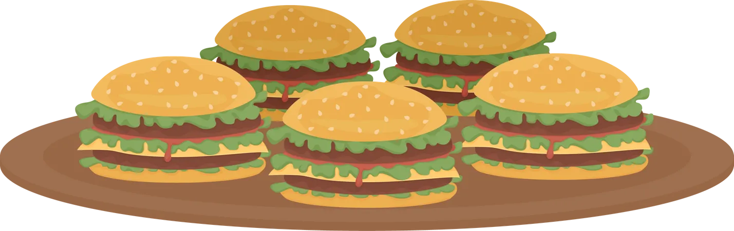 Hamburgers  Illustration