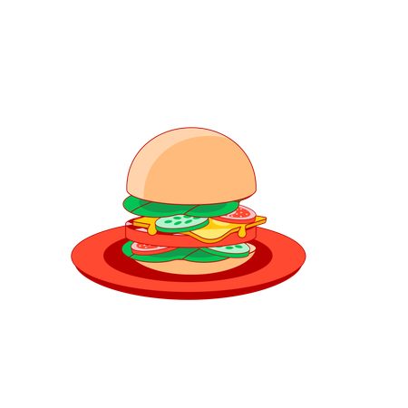 Hambúrguer  Ilustração