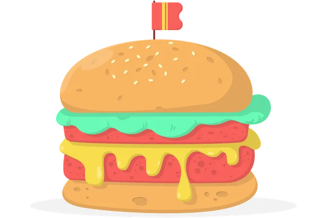 Hamburguesa  Ilustración