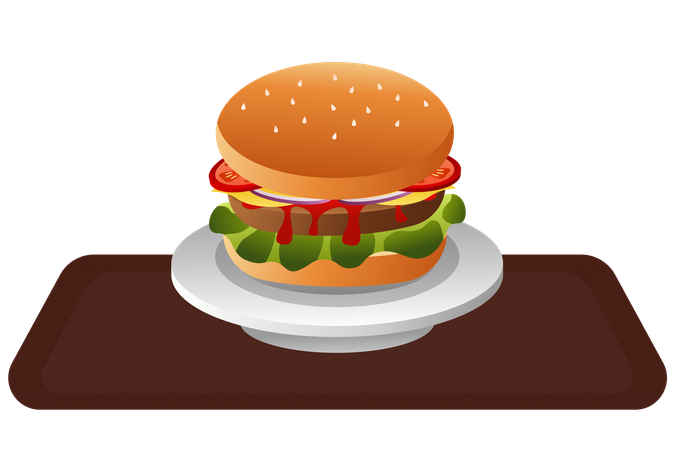 Hamburguesa  Ilustración