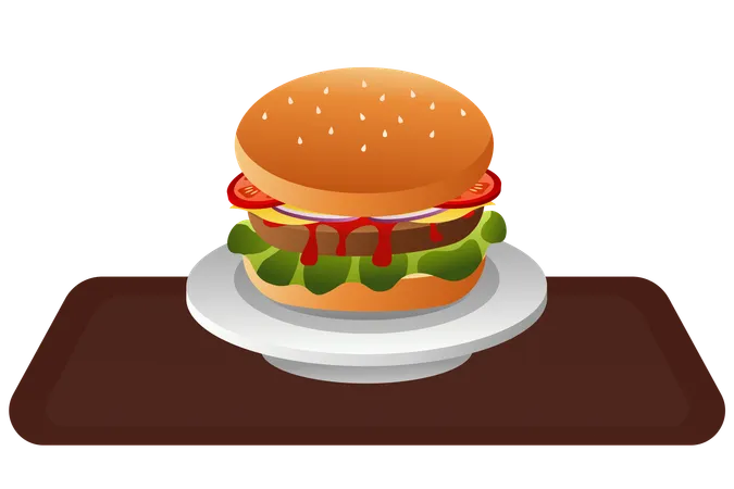 Hamburguesa  Ilustración