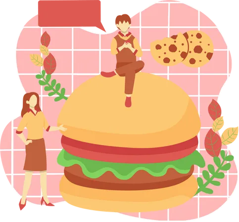 Hamburguesa  Ilustración