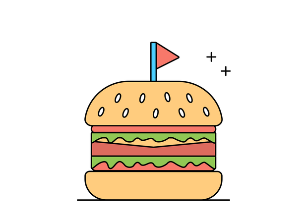 Hamburguesa  Ilustración