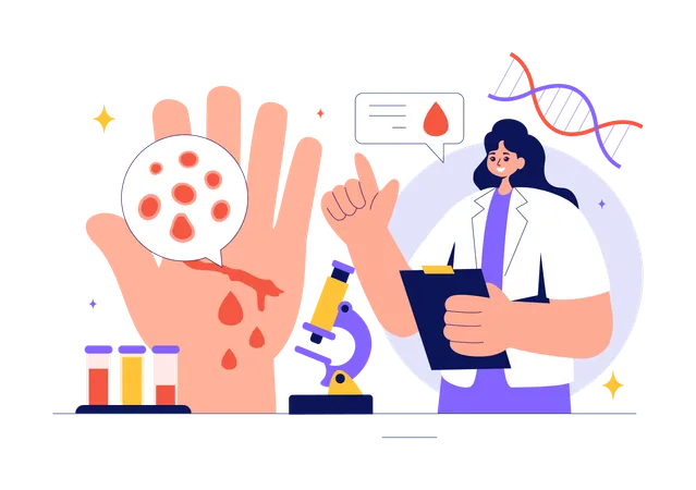 Tag der Hämophilie  Illustration