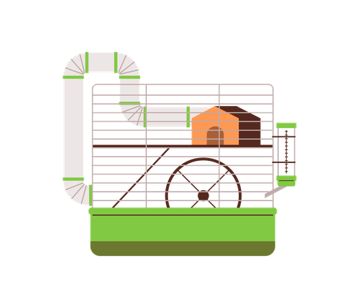 Hamsters cage  Illustration