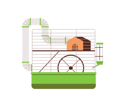 Hamsters cage  Illustration