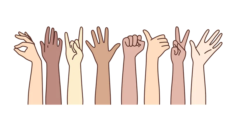 Hand gestures  Illustration