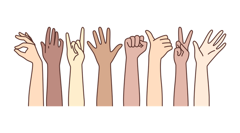 Hand gestures  Illustration