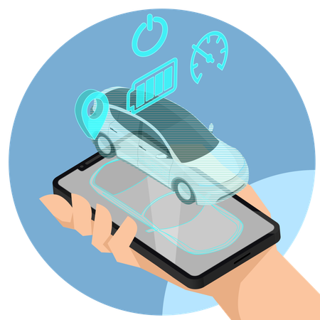 Smart-Car-App  Illustration