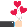 illustration holding heart