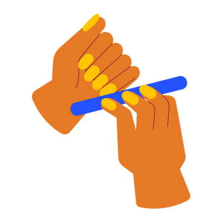 Hand manicure  Illustration