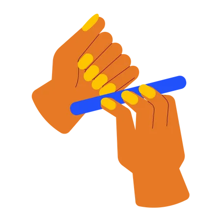 Hand manicure  Illustration