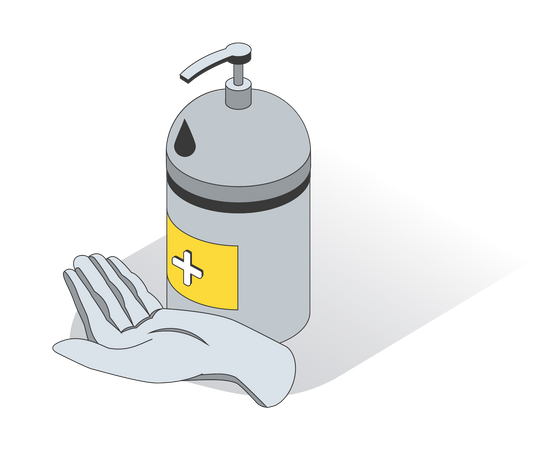 Hand Sanitize  Illustration