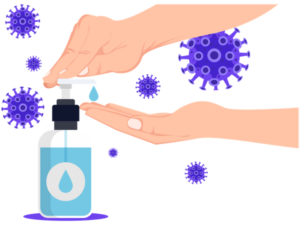 Hand Sanitizer  Illustration