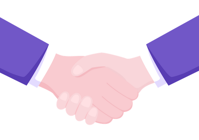 Hand shake  Illustration