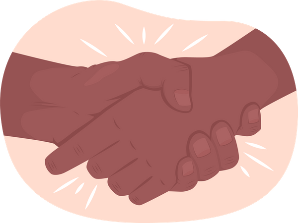 Hand Shaking  Illustration