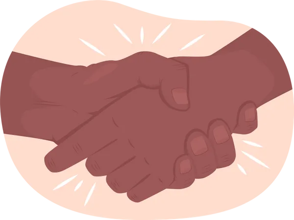 Hand Shaking  Illustration