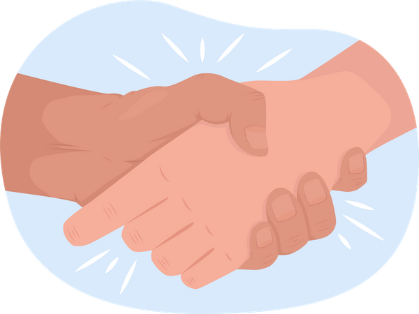 Hand Shaking  Illustration