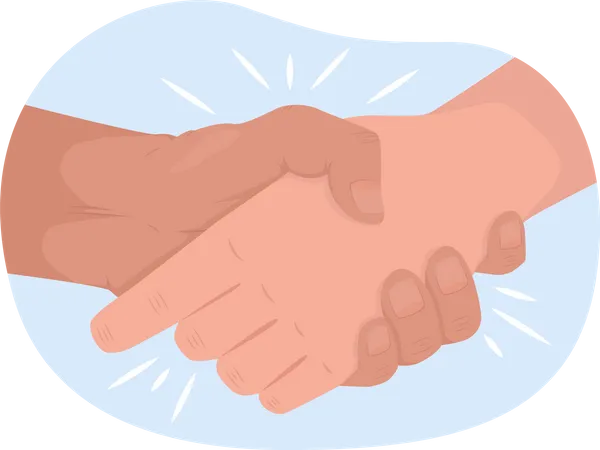 Hand Shaking  Illustration