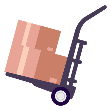 Hand Truck  Illustration