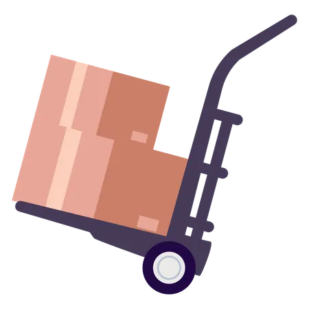 Hand Truck  Illustration