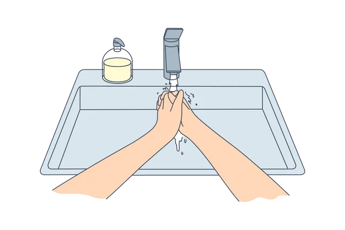 Hand washing  Illustration