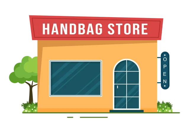 Handbag Store Illustration