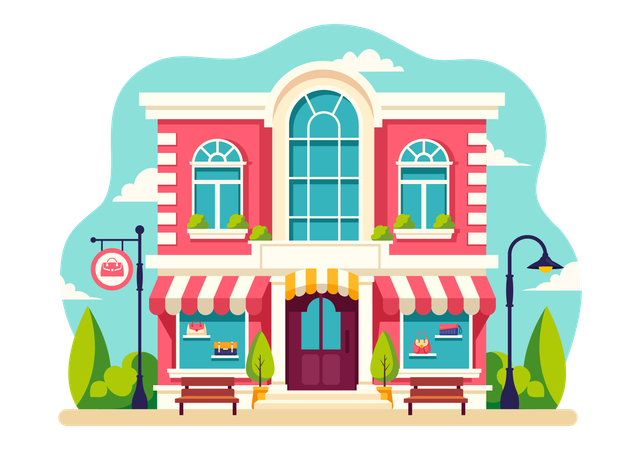 Handbag Store  Illustration