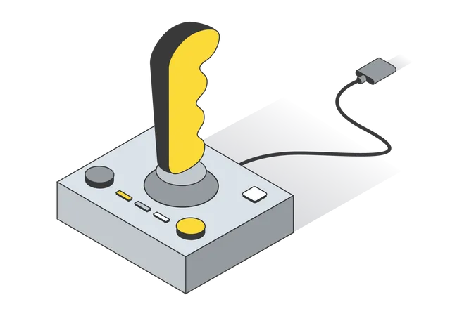 Handheld joystick Illustration
