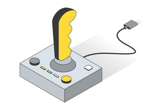 Handheld joystick  Illustration