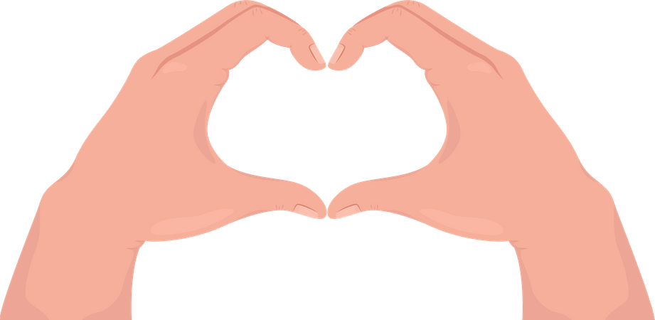 Hands Making Heart  イラスト