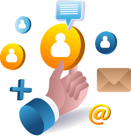 Hands pick and find the best candidates  Illustration