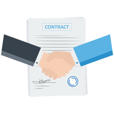 Handshake and agreement  Illustration